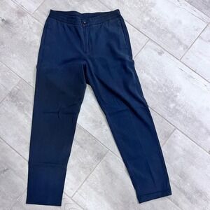 Bonobos Menswear Casual Dress Pants Medium Navy‎ Blue Elastic Waistband
